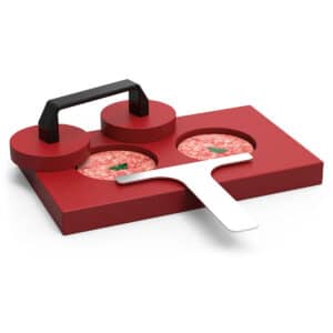 Prensa de hambúrguer dupla